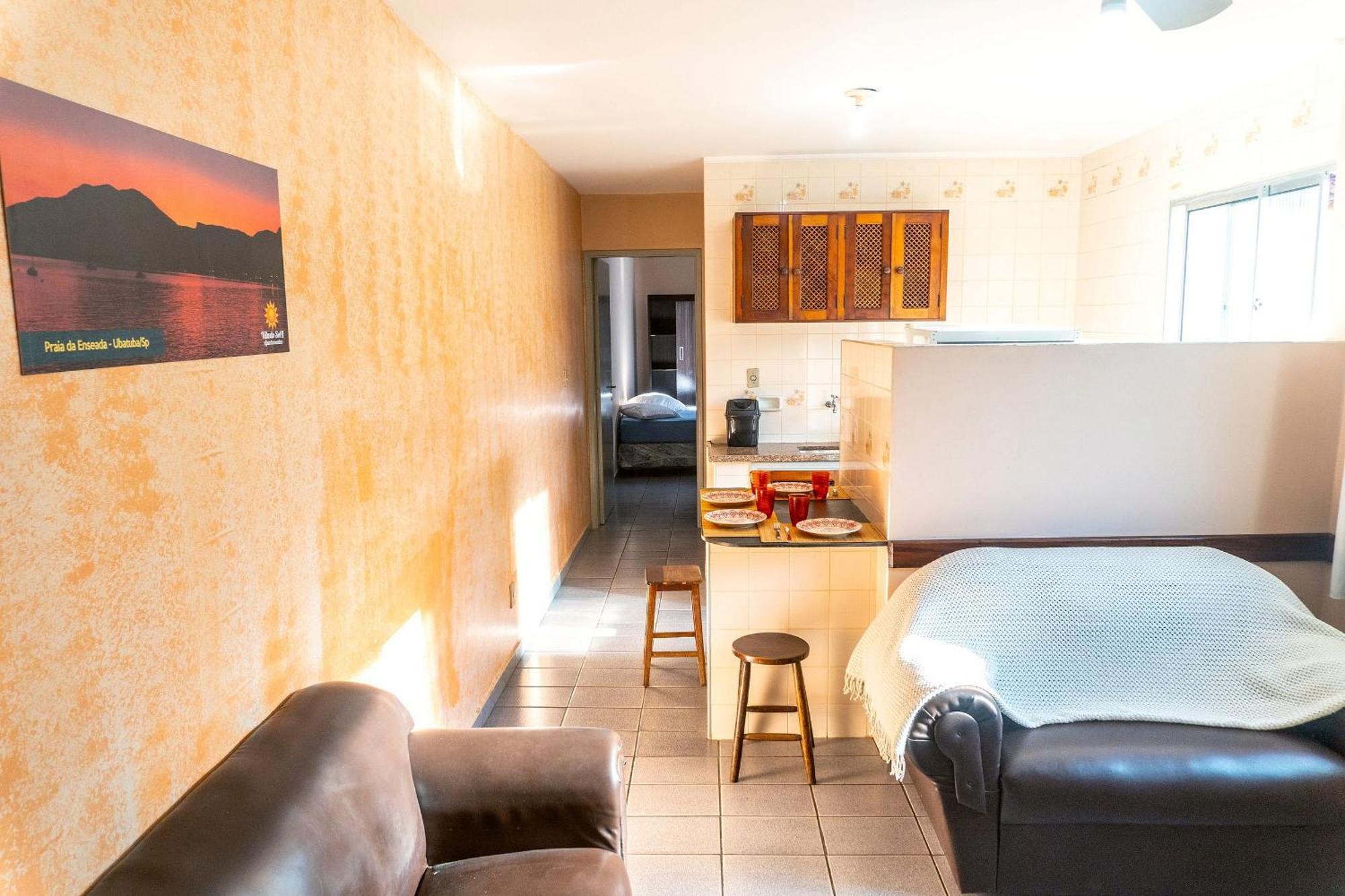 Apartamentos Incriveis Primeira Quadra Mar Wifi Ubatuba Bagian luar foto
